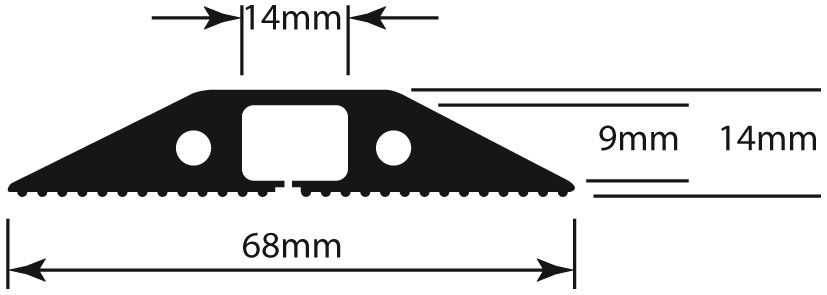 68mm Wide Floor Cable Cover