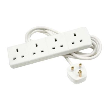 4 Way Socket Extension Lead