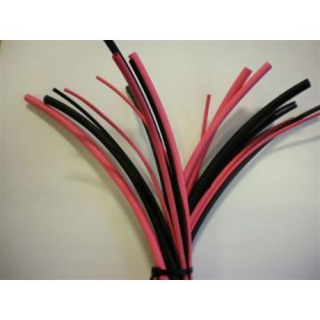 Mixed Heat Shrink Kit 10pcs Black & Red - 600mm lengths