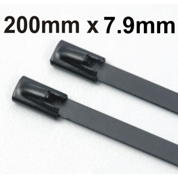 Heavy Duty Stainless Steel Cable Ties Coated 200mm x 7.9mm