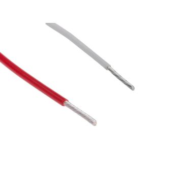22 AWG TYPE A BS3G 210 Silver Conductor Wire - Red & White