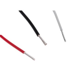28 AWG TYPE A BS3G 210 Silver Conductor Wire - Black, White & Red