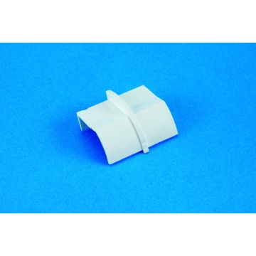 22 x 22mm Clip-Over Plain Coupler White