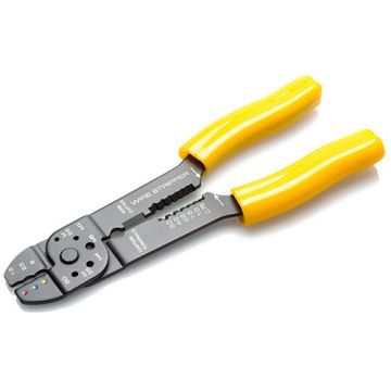 Crimp tool for red, blue and yellow pre-insulated terminals