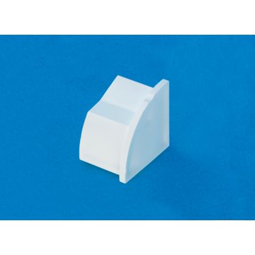 22 x 22mm Smooth-fit End Cap (Right) White