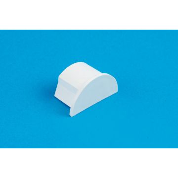 30 x 15mm Smooth-fit End Cap White
