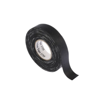3M Temflex 1755 Cloth Tape with Rubber Finish - 25m x 19.1mm - Black