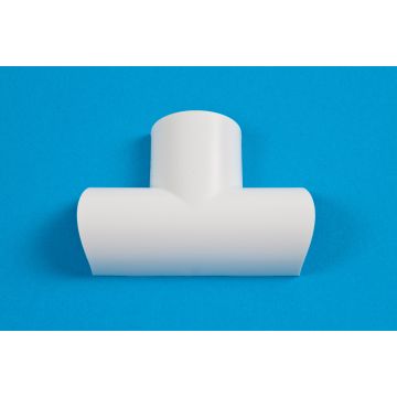 30 x 15mm Clip-Over Equal Tee White