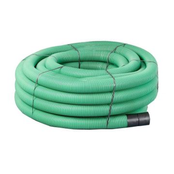 Twin Wall Jumbo Ducting Conduit 94mm ID & 110mm OD in Green - Bulk Quantities