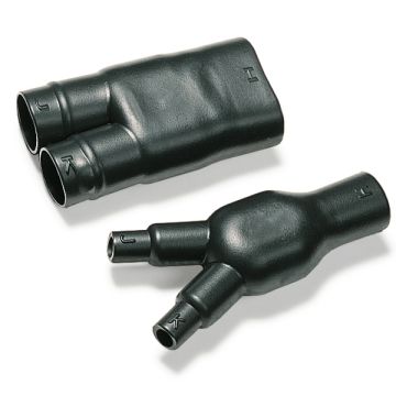 Hellermann Tyton 2-Way Outlet Shape 206-1-G Helashrink 200 Series