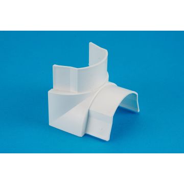 50 x 25mm Smooth-fit Internal Bend White