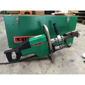 Leister WELDPLAST S6 Hand Extruder with 5 Welding Shoes, Extra Nozzle & Original Case USED065
