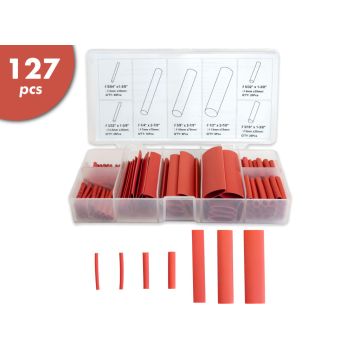 127 Pc Heat Shrink Kit - Red