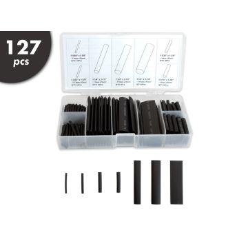 127 Pc Heat Shrink Kit - Black