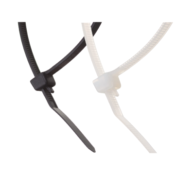 Releasable Cable Ties size 280 x 3.5mm Black & Natural