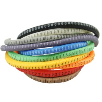 HGDC2-5 Slide On Chevron Cut PVC Cable Markers