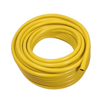 Yellow Reinforced Garden Hose Coil