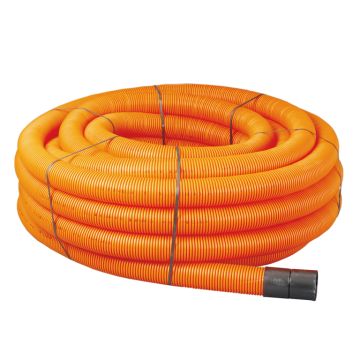 Twin Wall Jumbo Ducting Conduit 94mm ID & 110mm OD in Orange - Bulk Quantities