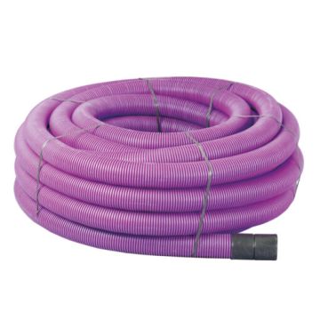 Twin Wall Jumbo Ducting Conduit 94mm ID & 110mm OD in Violet - Bulk Quantities