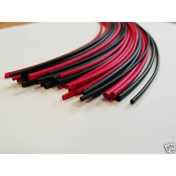 Mixed Heat Shrink Kit 100pcs Black & Red - 200mm lengths