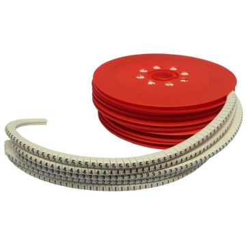 HGDC2-5 Slide On Chevron Cut PVC Cable Markers