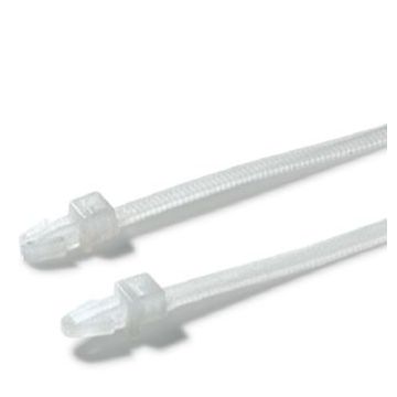 Hellermann T30RSF Clear Cable Tie with Arrowhead Fixing Element