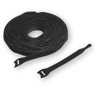 VELCRO® Brand Reusable Hook and Loop Cable Ties Black