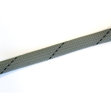 Hellermann VOG10-14 Helagaine Expandable Braided Sleeving, 15mm - Grey with Black Tracer