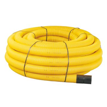 Twin Wall Jumbo Ducting Conduit 94mm ID & 110mm OD in Yellow - Bulk Quantities