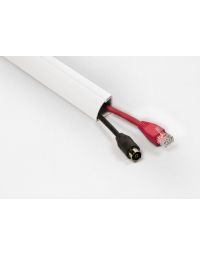 2mtrs - 22 x 22mm White Self Adhesive Quadrant Floor Trunking