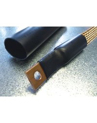 Heavy Wall Heat Shrink size 115/34 Adhesive Lined Black HRHW, on a braided sleeve