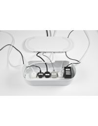 Cable Tidy Unit Large White for Loose Wires