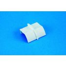 22 x 22mm Clip-Over Plain Coupler White