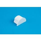 16 x 8mm Smooth-fit End Cap White