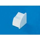 22 x 22mm Smooth-fit End Cap (Right) White