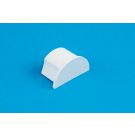 30 x 15mm Smooth-fit End Cap White