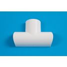 30 x 15mm Clip-Over Equal Tee White