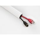 2mtrs - 22 x 22mm White Self Adhesive Quadrant Floor Trunking