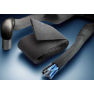 HFT5000 Heat Shrink Tubing, Woven Fabric, size 70/35 Black