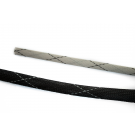 Vidaflex PET FR Polyester Expandable Braid - Black with Grey Tracer/Grey with Black Tracer