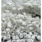 HTP-TRSA Black Marking on White Heat Shrink Cable Markers size 1.6/0.8mm