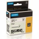 DYMO Rhino Vinyl Tape 19mm WHITE with Black Lettering 18445