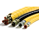 Spiral Hose Wrap / Guard Protector Sleeve HDPE size 110 - Range 110-116mm - Black or Yellow